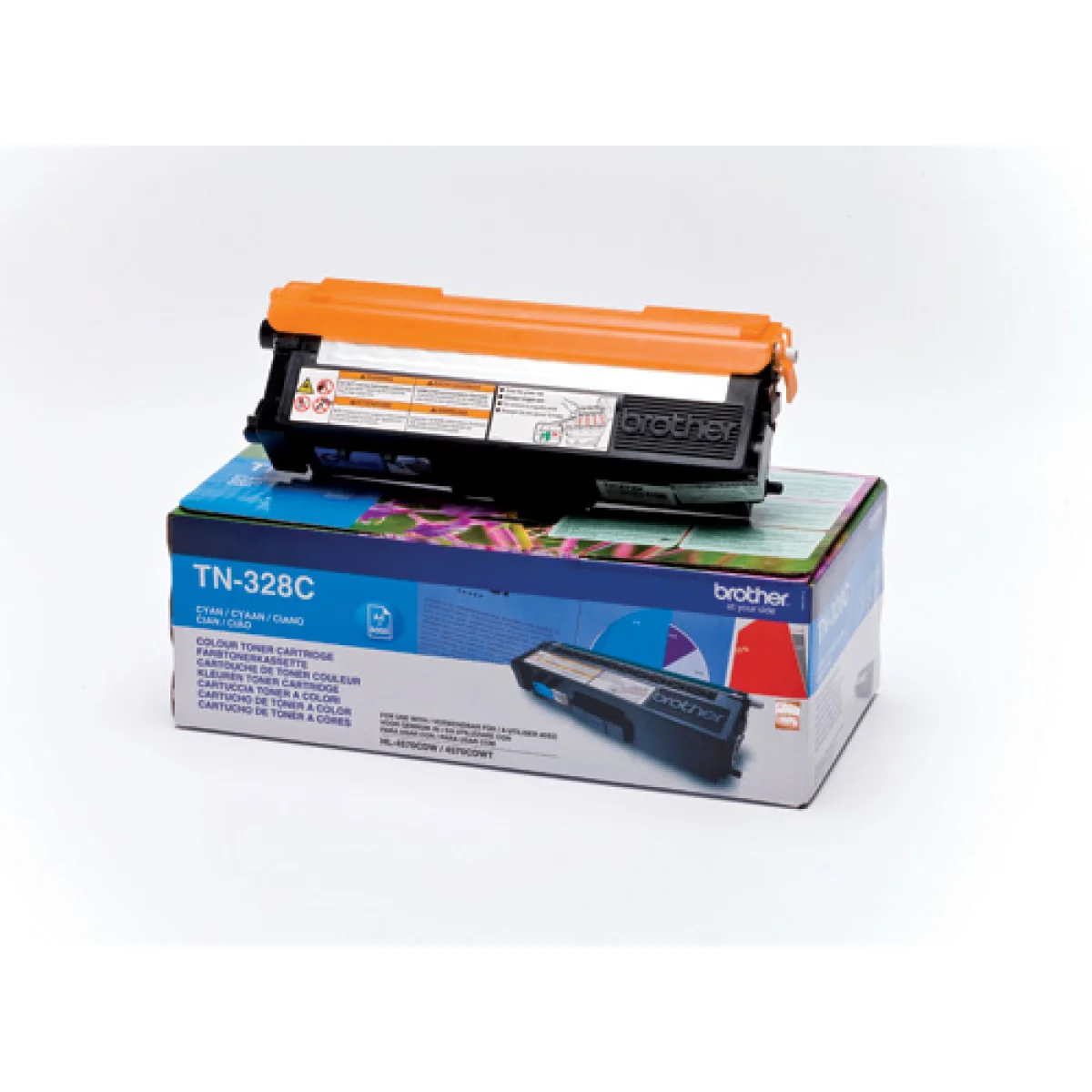 Toner original Brother TN-328C cian