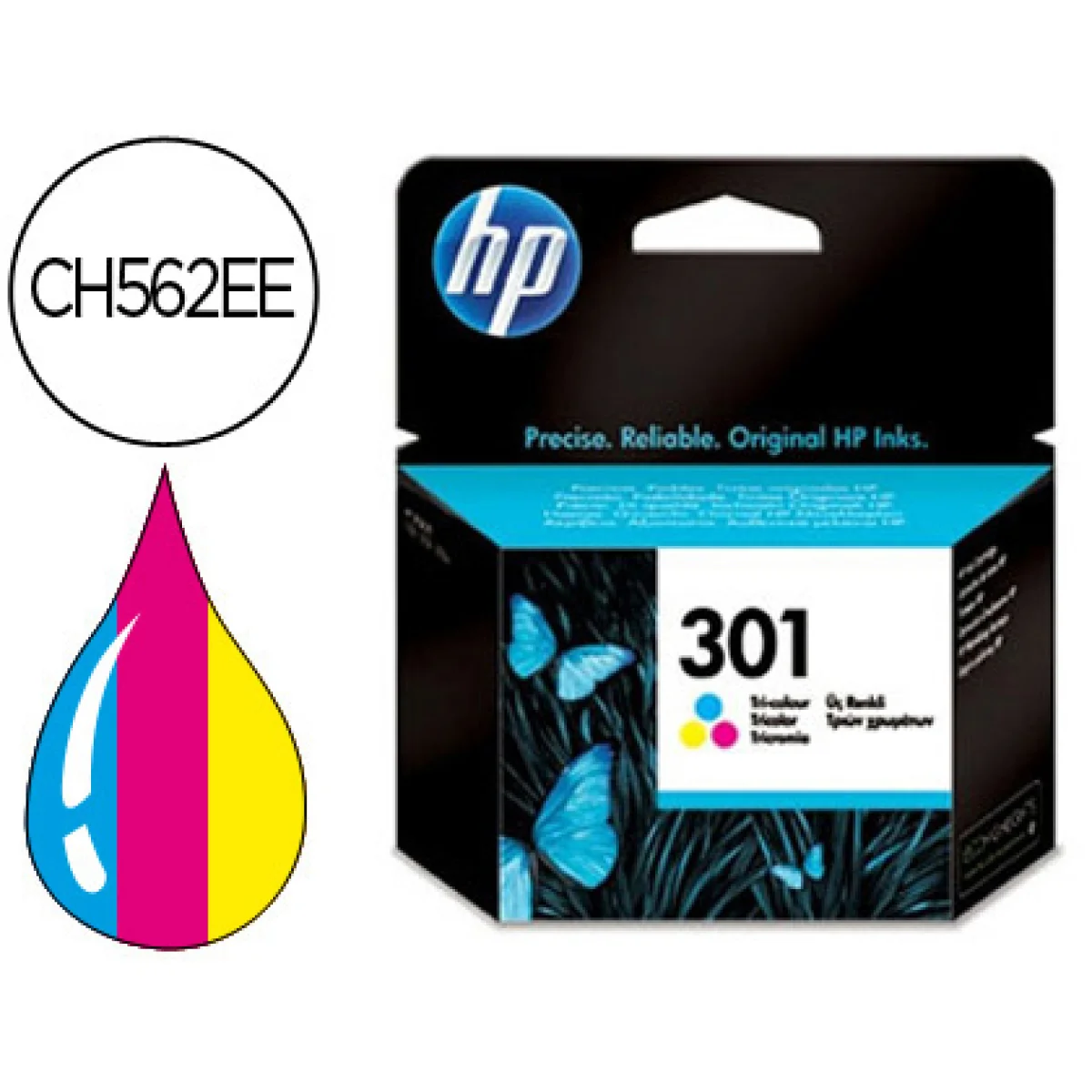 Cartutx tinta original HP 301 CH562EE color