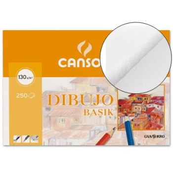 Paper dibuix blanc A3 130g Canson Basik -p 250-