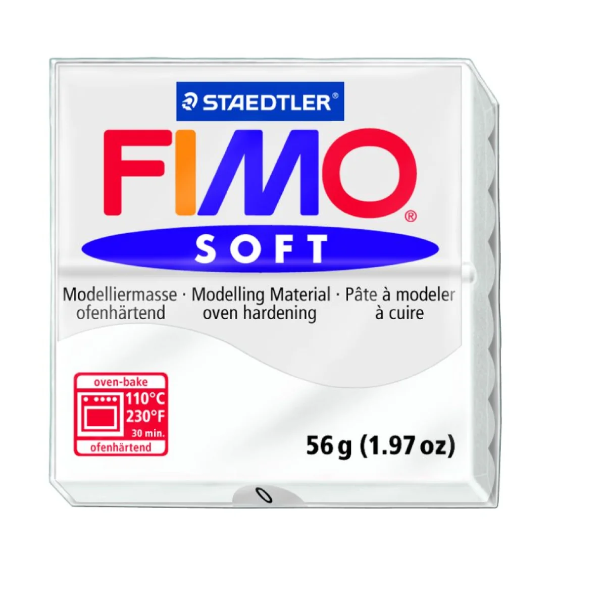 Pasta de modelar 56g blanc Fimo Soft 8020-0