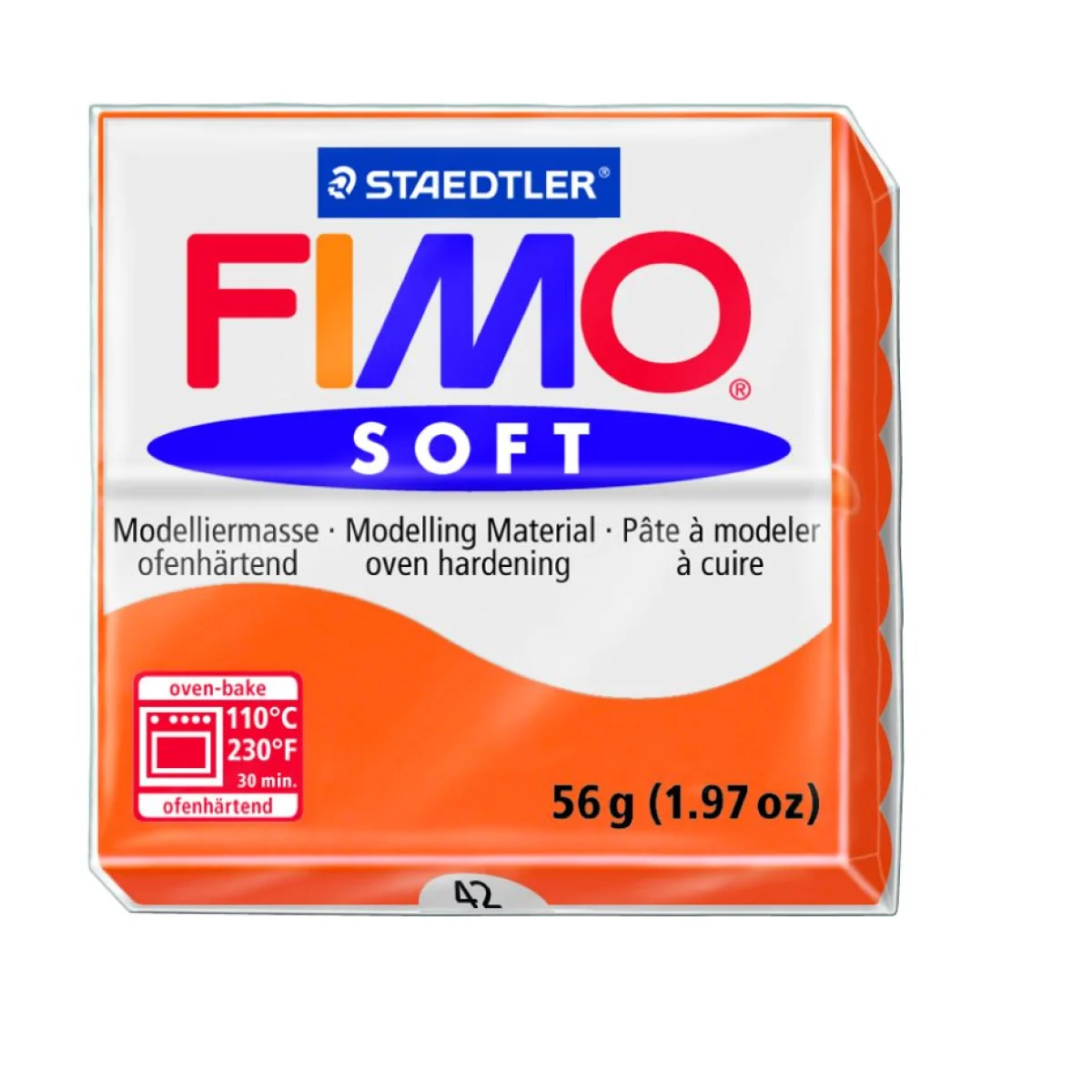 Pasta de modelar 56g taronja Soft 8020-42