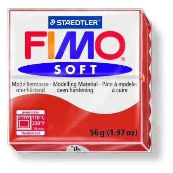 Pasta de modelar 56g vermell india Soft 8020-24