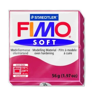 Pasta de modelar 56g vermell cirera Soft 8020-26