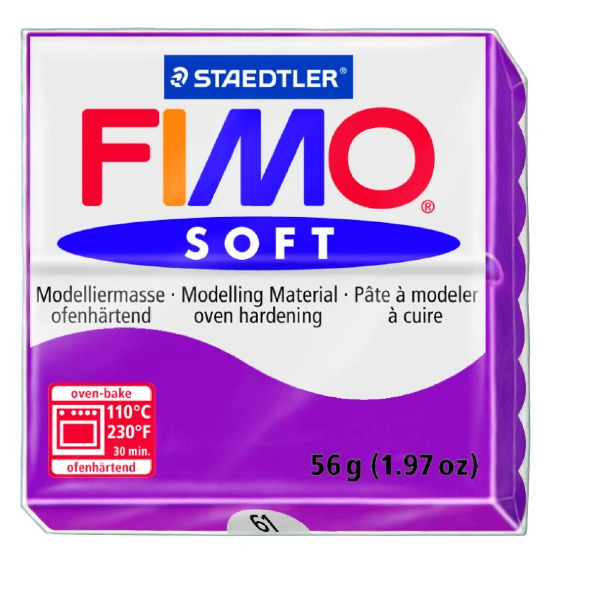 Pasta de modelar 56g púrpura Soft 8020-61
