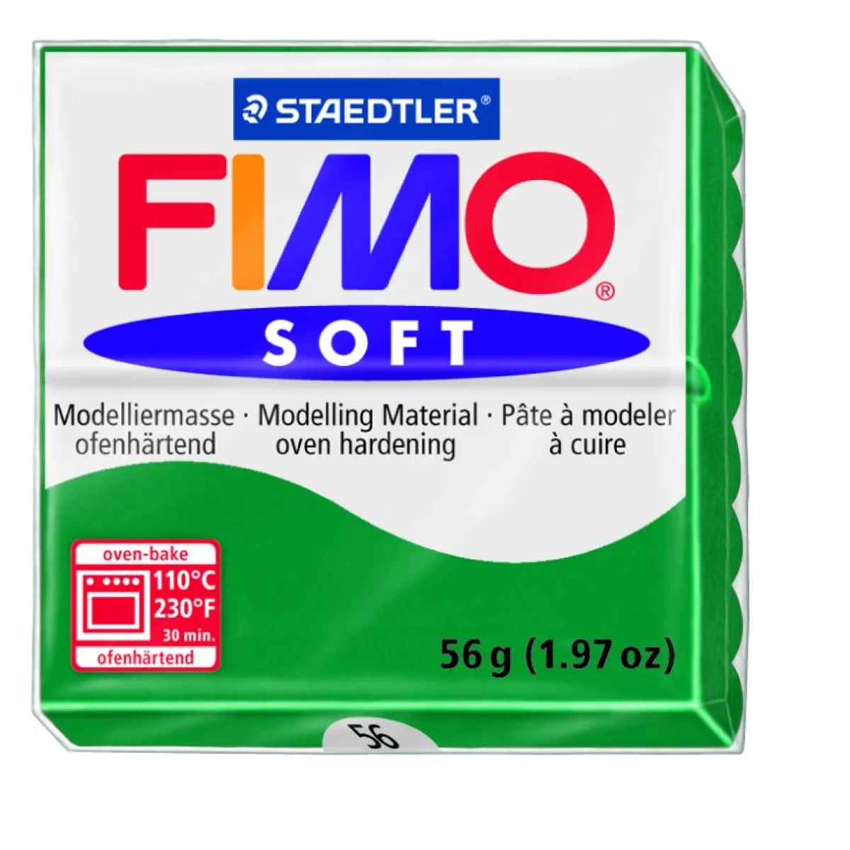 Pasta de modelar 56g esmeralda Soft 8020-56