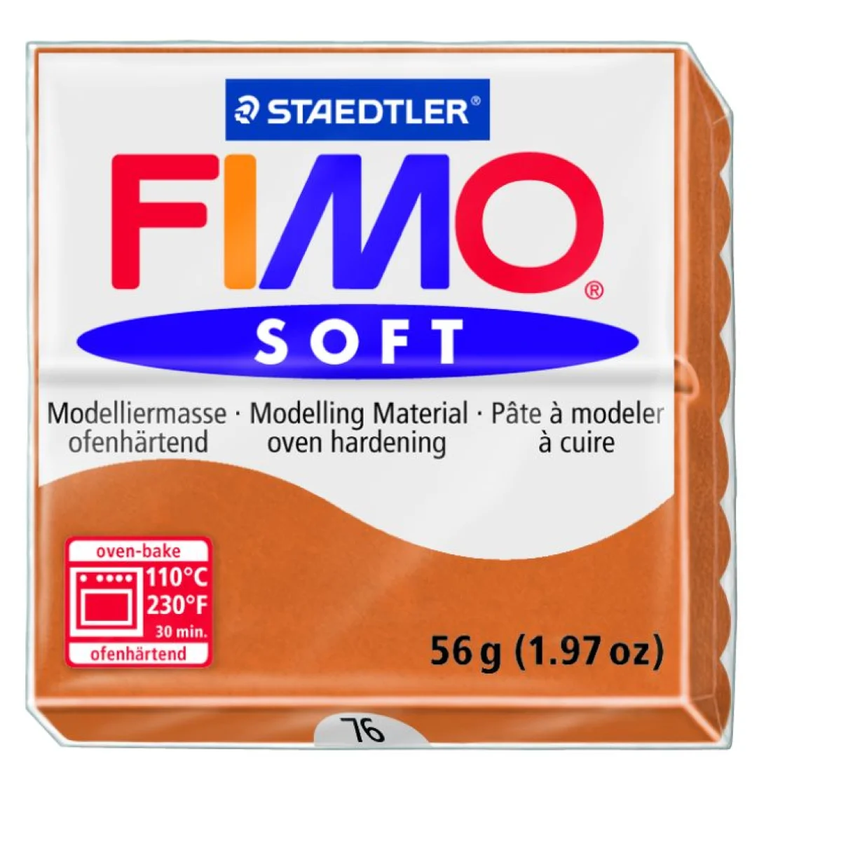 Pasta de modelar 56g cognac Soft 8020-76
