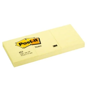 Notes adhesives color groc 38x51 Post-it 653-E 