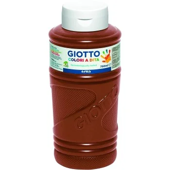Pintura per dits marró 750ml Giotto