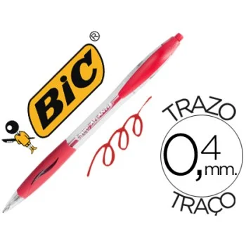 Bolígraf vermell retràctil Bic Atlantis Gel