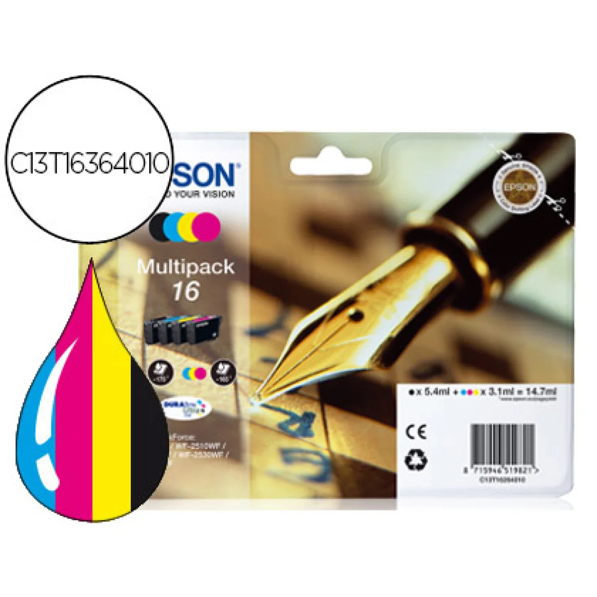 Cartutx tinta original Epson T1636 16XL -multipack-