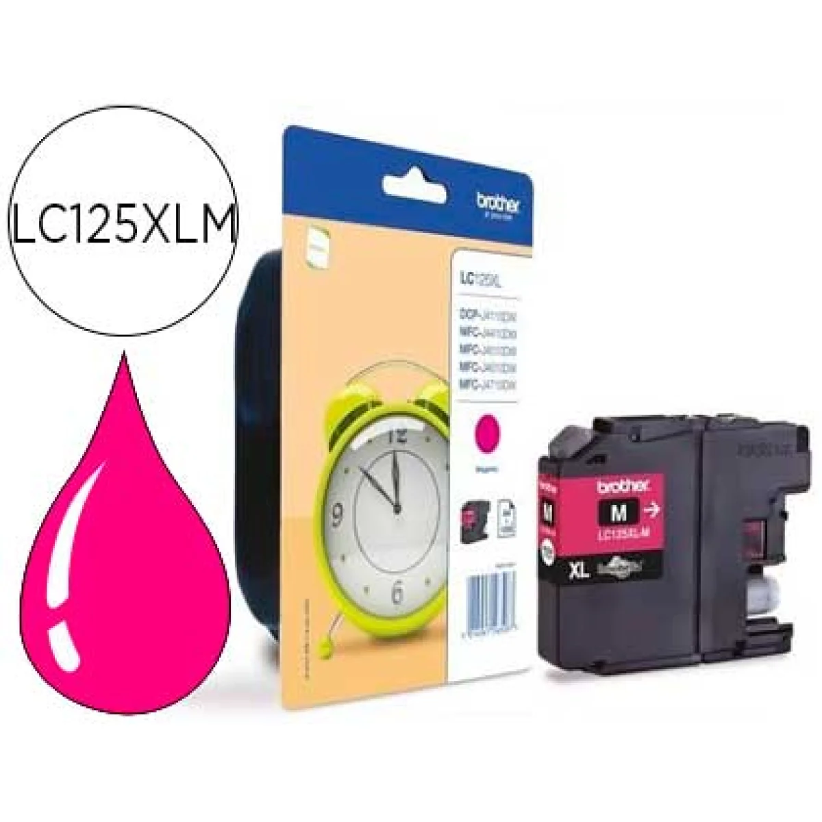 Cartutx tinta original Brother LC125XLMBP magenta