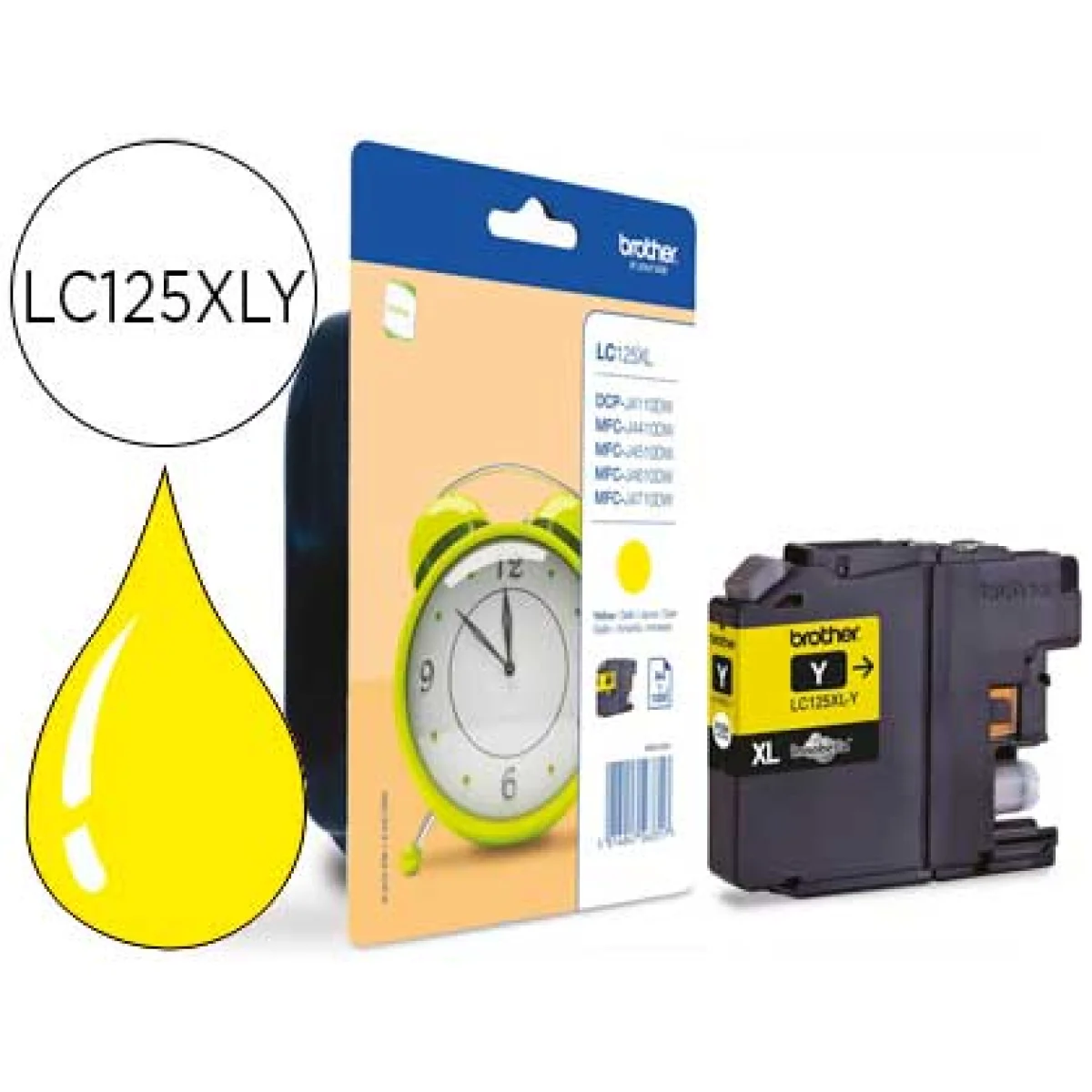 Cartutx tinta original Brother LC-125XLY groc