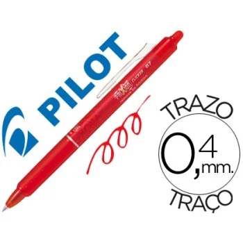 Retolador vermell 0,7mm borrable Pilot Frixion Clicker