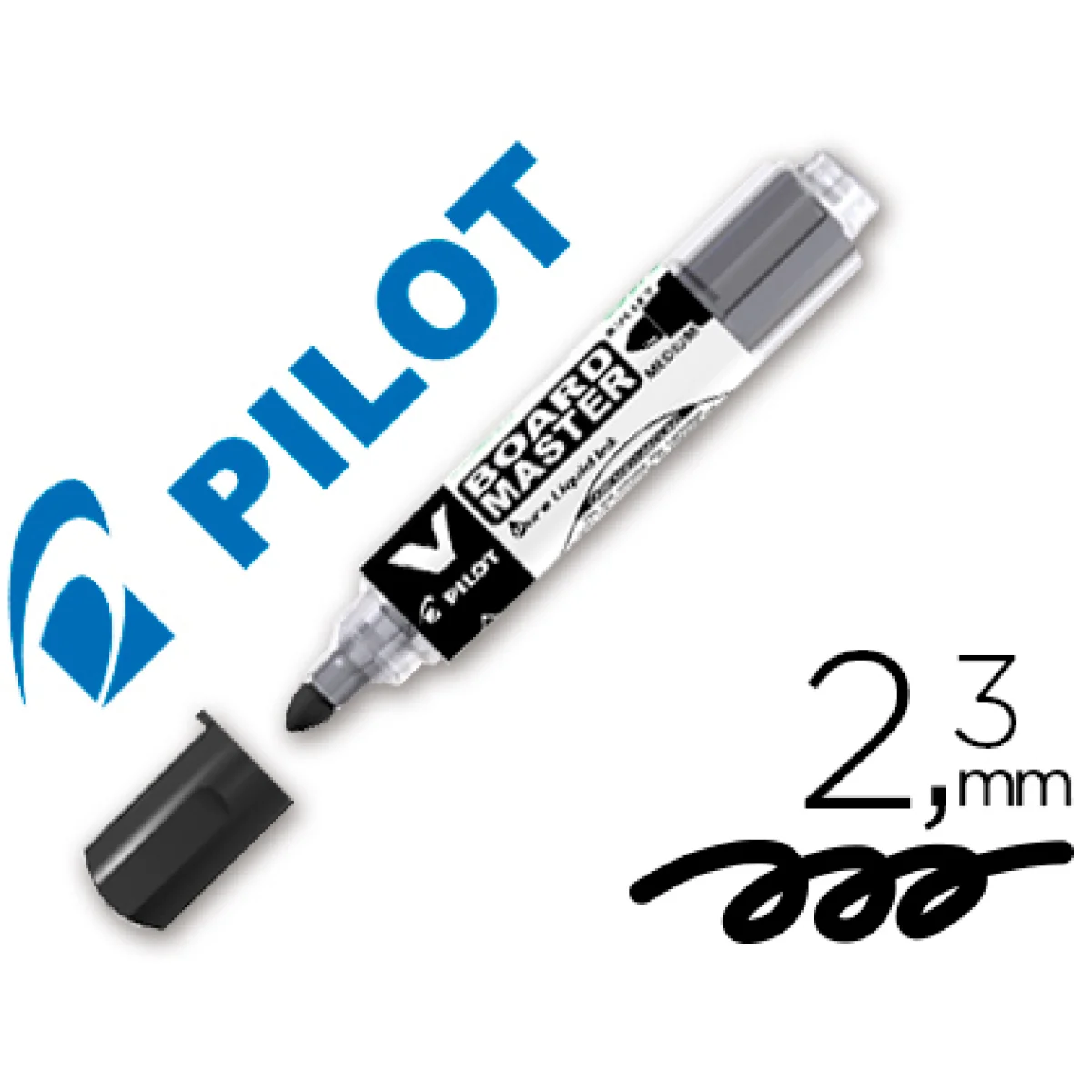 Retolador pissarra recargable negre Pilot VBoard Master