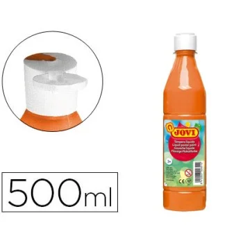 Tempera escolar taronja 500 ml Jovi
