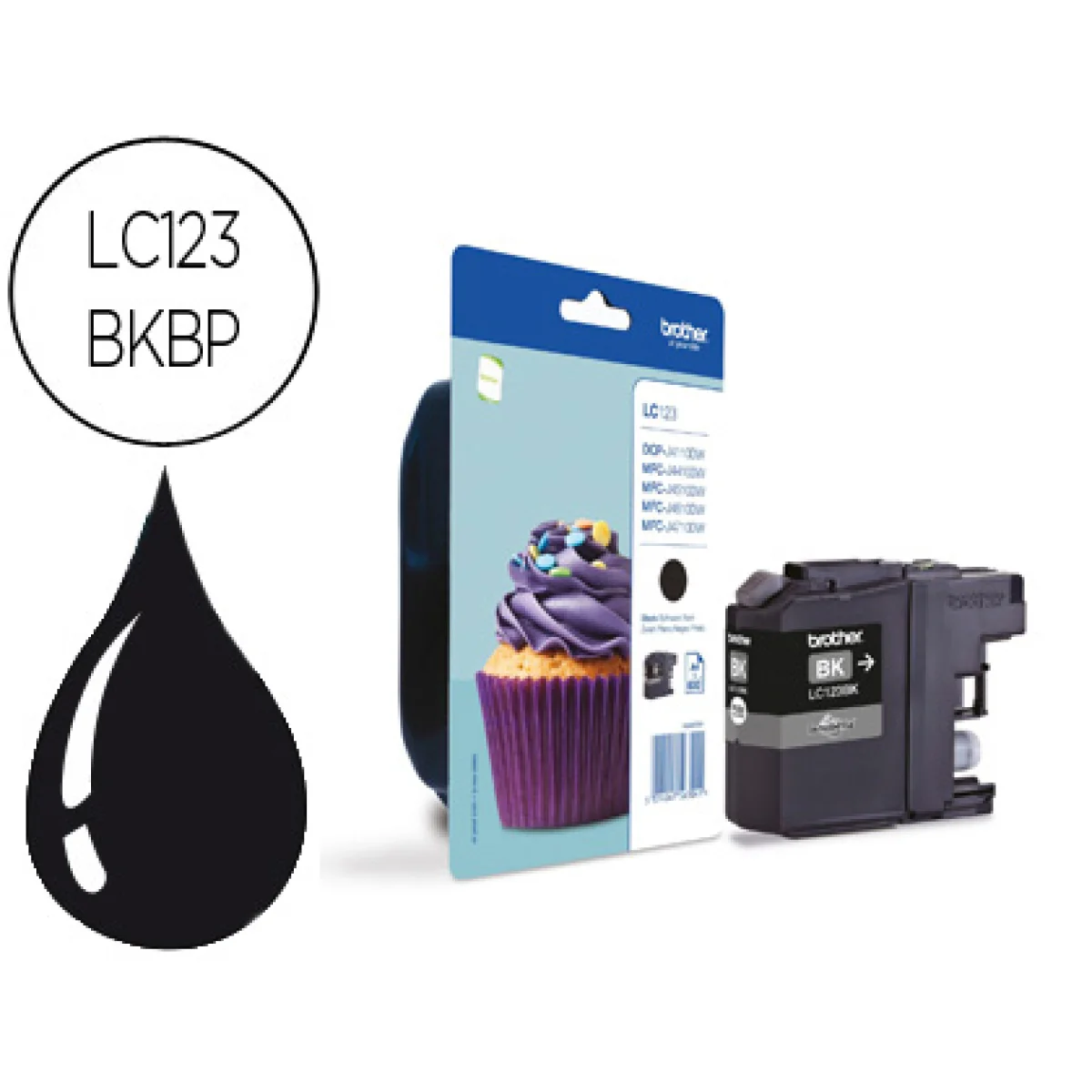 Cartutx tinta original Brother LC-123BK negre