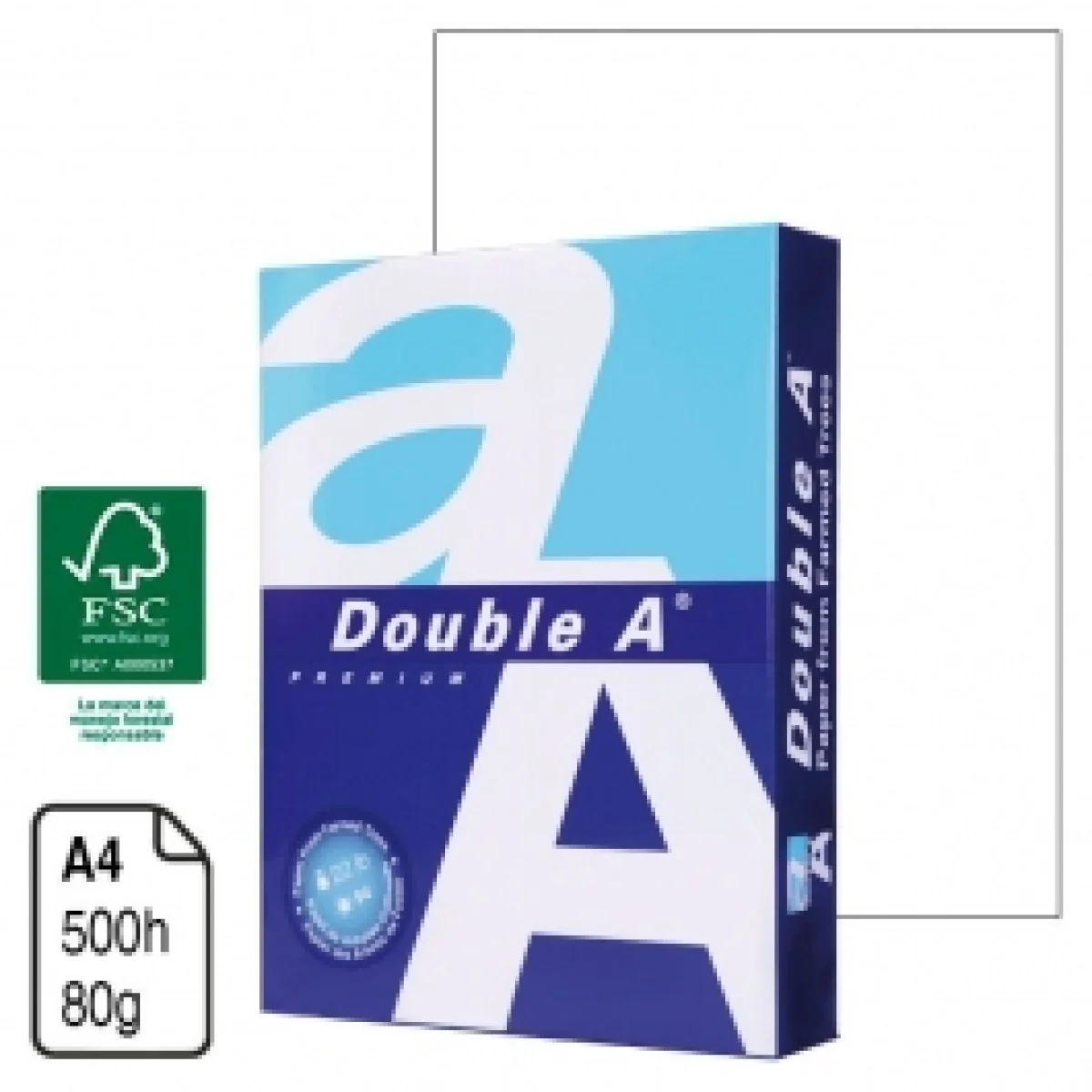 Paper Din A4 80g Double A -resma-  002211
