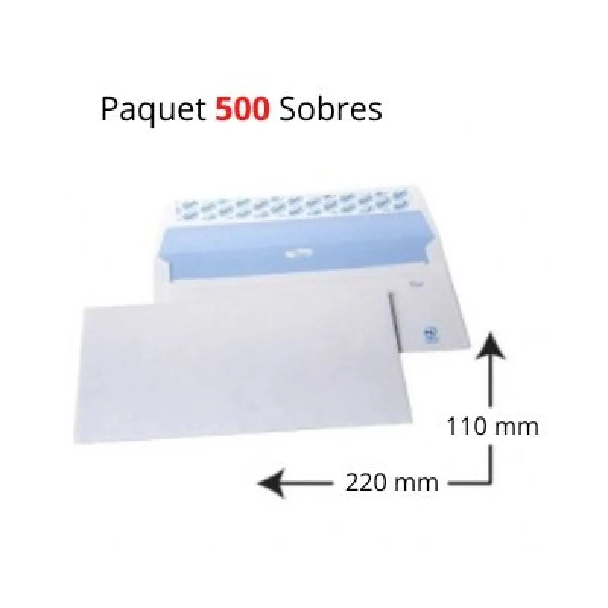Sobre 110x220 blanc autodex Clairefontaine -caixa 500-