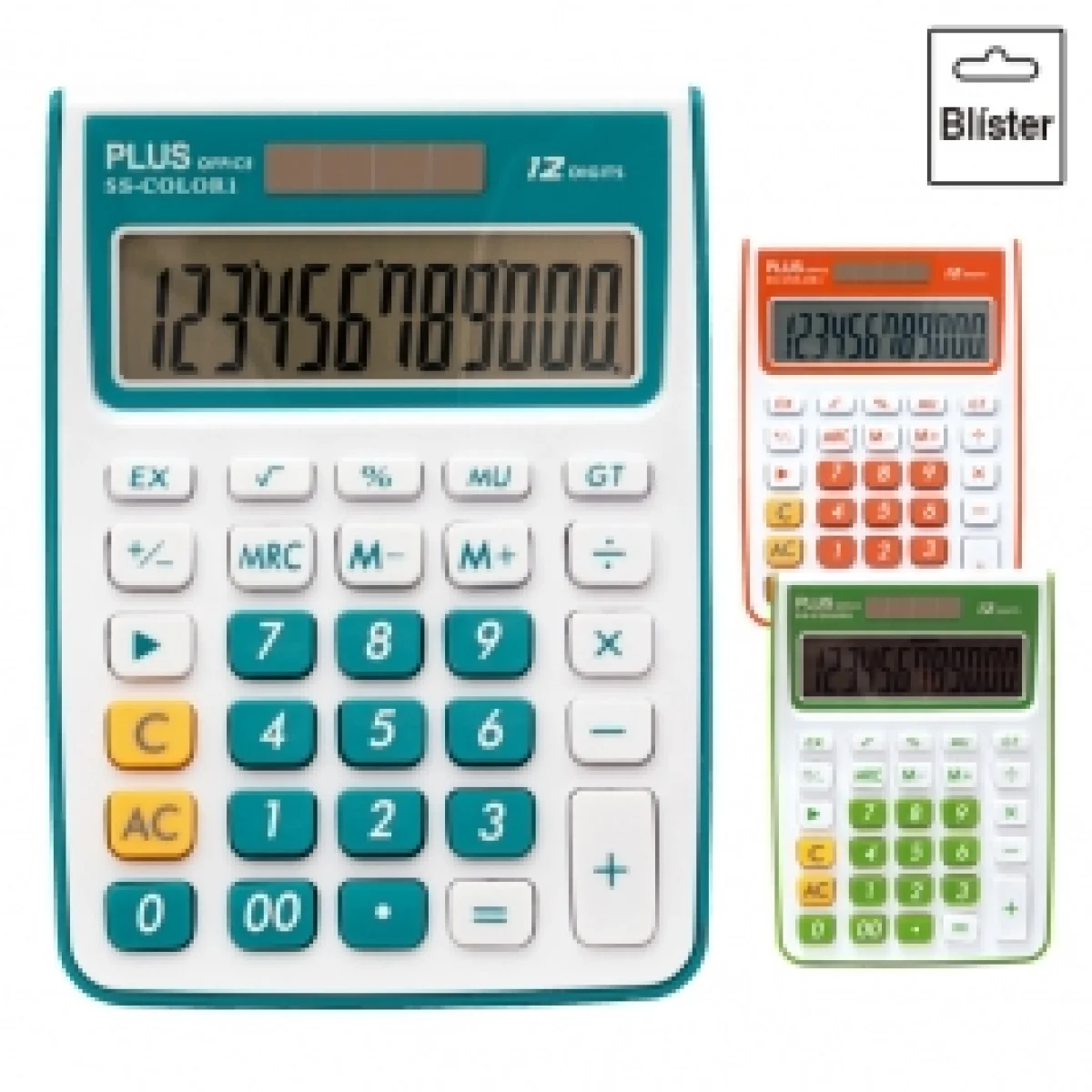Calculadora 12 digits Plus Office SS-Color 1 220504