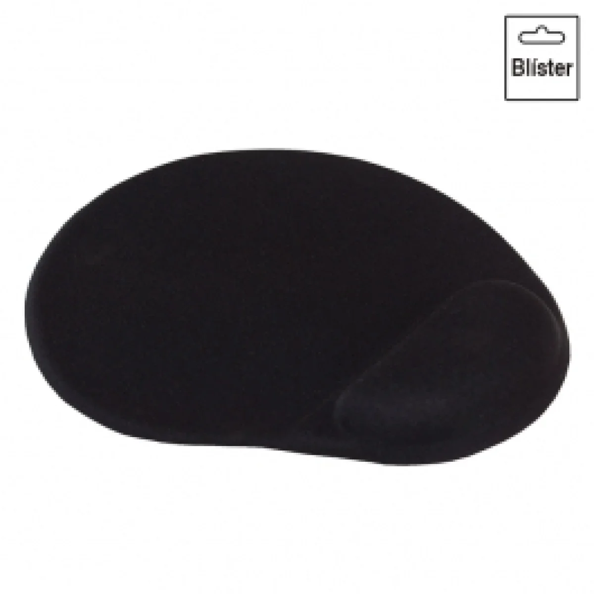 Catifa ratolí negre amb reposa canells gel Makro 130026
