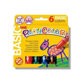 Tempera solida 6 colors 10g Playcolor One 10711