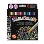 Tempera solida 6 colors 5g Playcolor Pocket metallic 10351