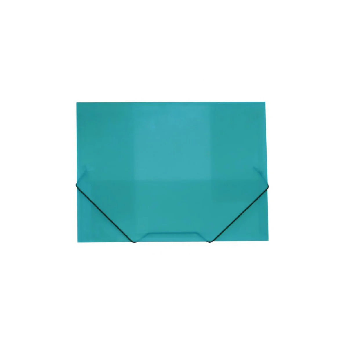 Carpeta gomes polipropile transparent turquesa A4+ Plus 180688