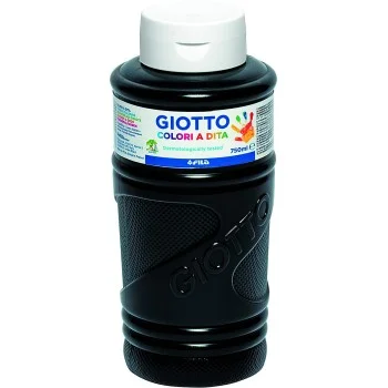 Pintura per dits negre 750ml Giotto