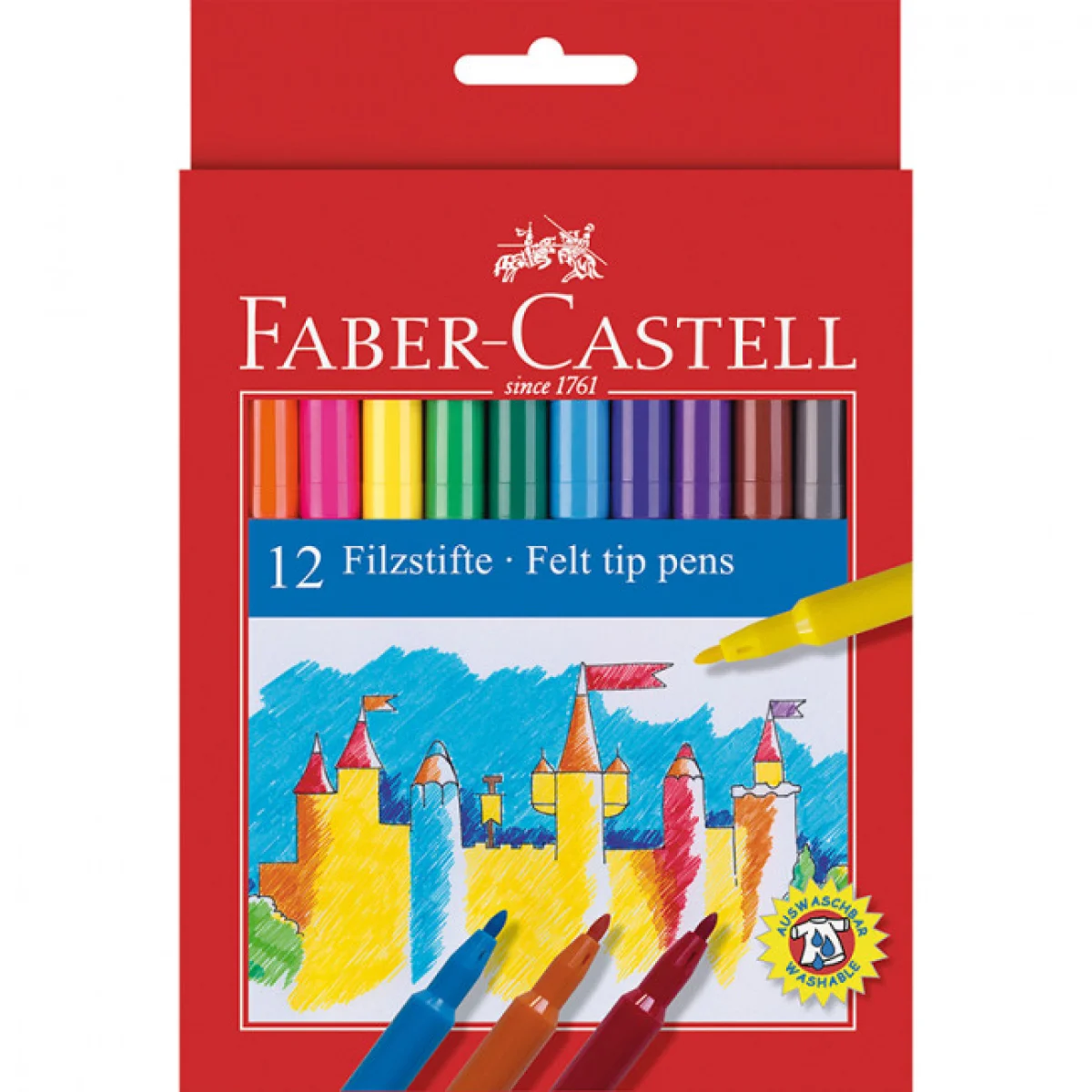 Retolador colors assortits Faber Castell -caixa de 12-