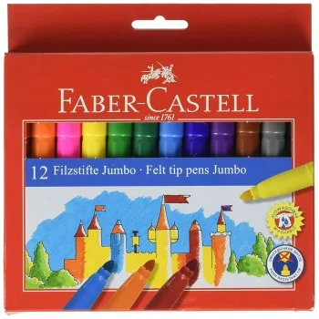 Retolador colors assortits Jumbo Faber Castell -caixa de 12-
