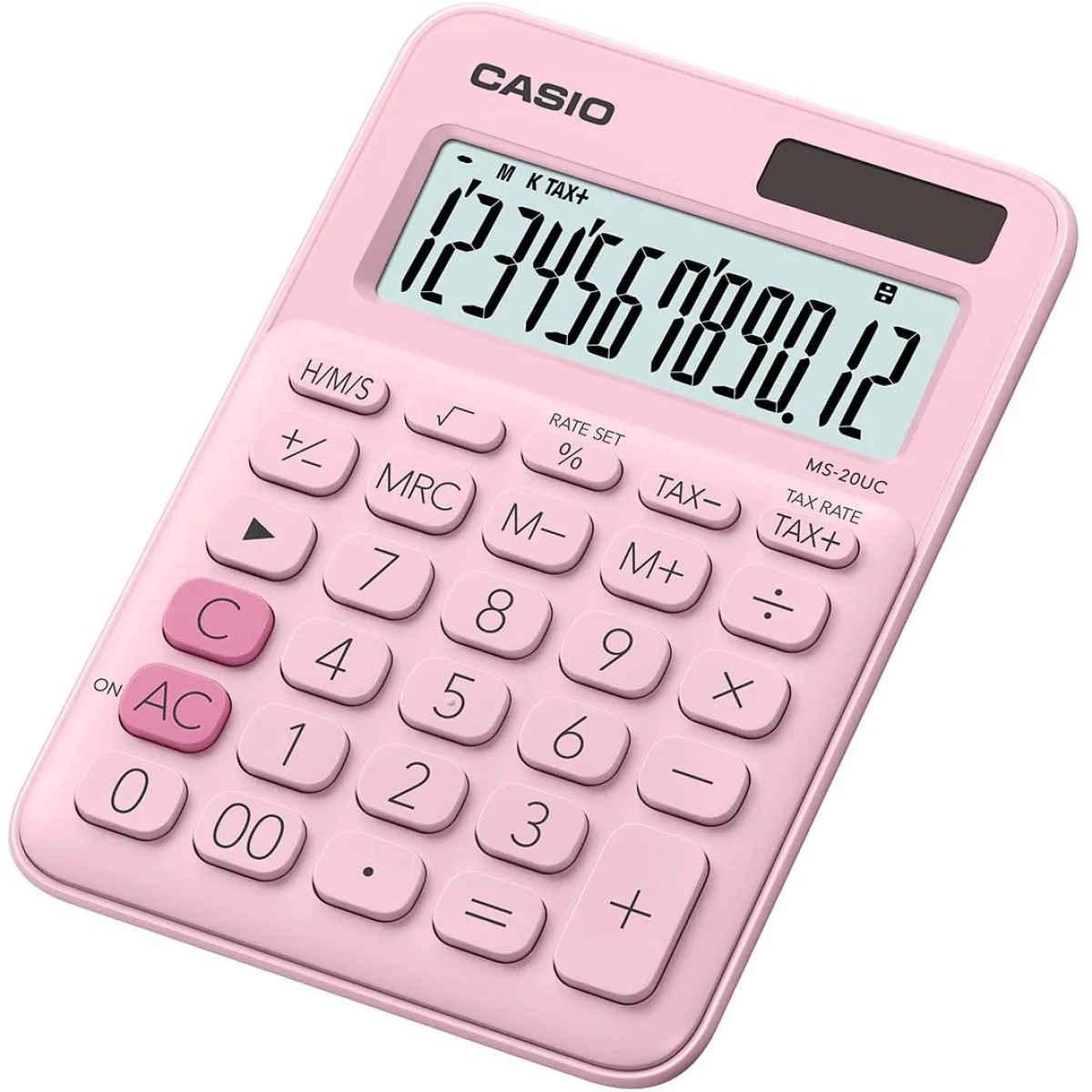 Calculadora 12 digits Casio MS-20UC-PK rosa 247858