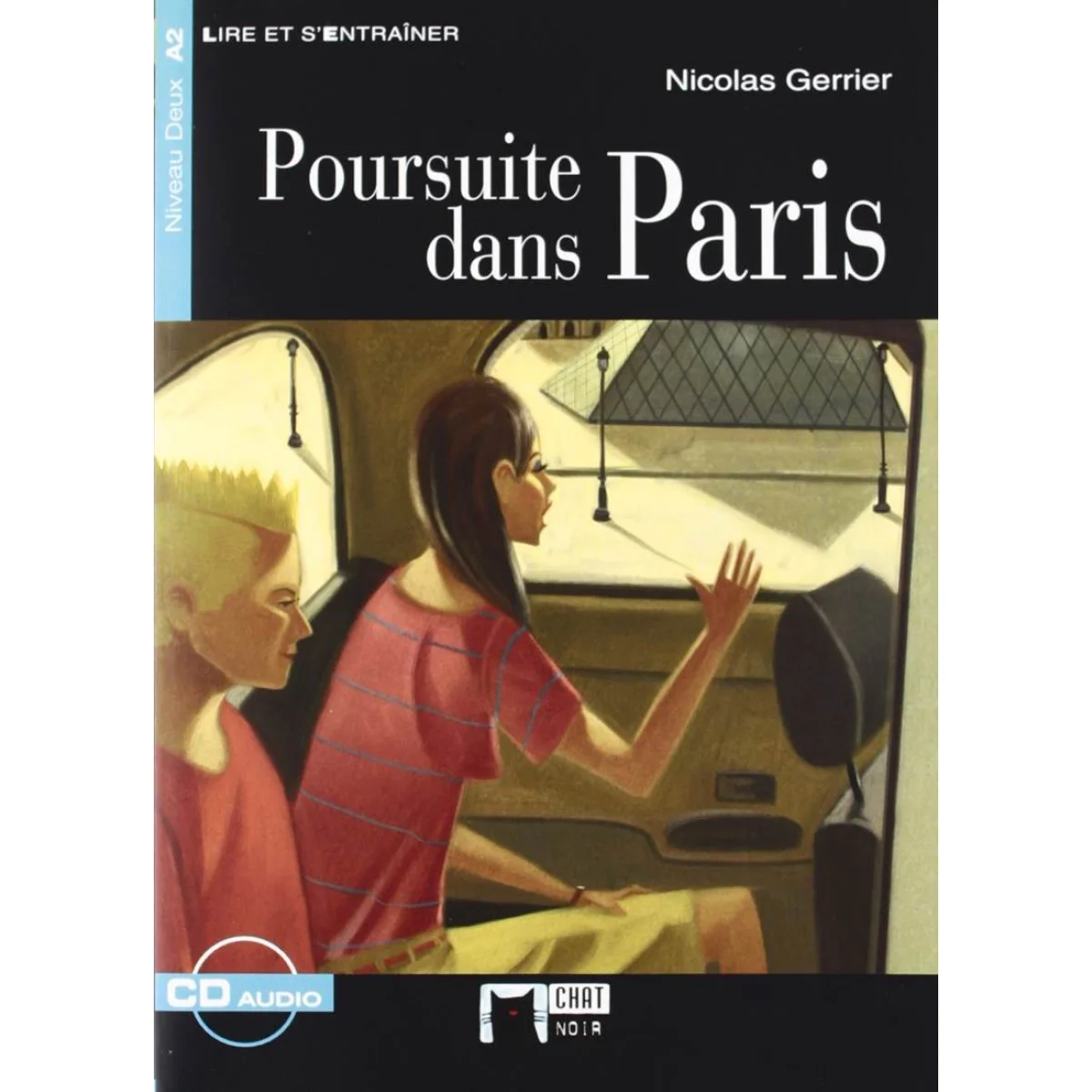 Poursuite dans Paris, Livre + CD, Nicolas Gerrier, Chat noir