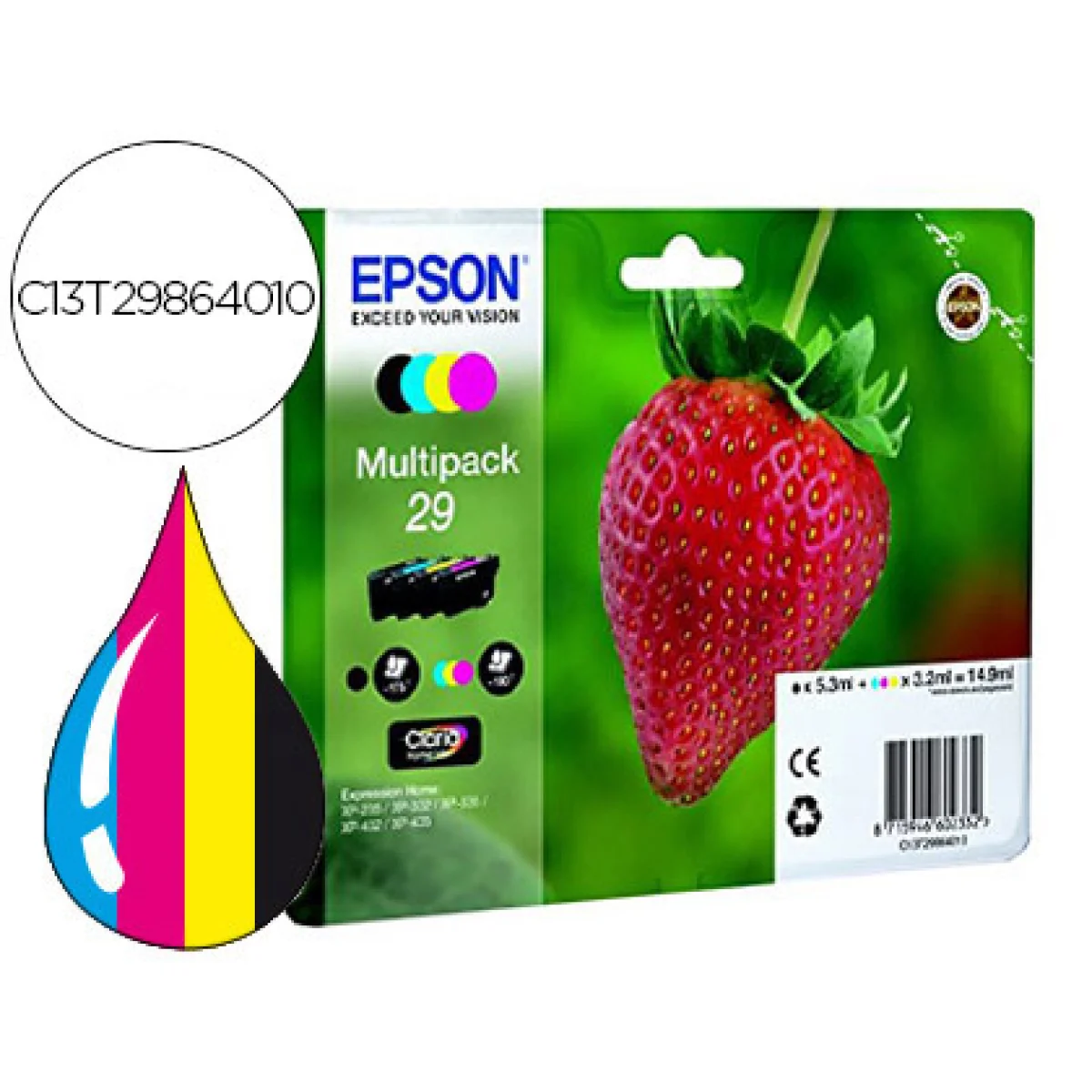 Cartutx tinta original Epson 29 T2986 -multipack-