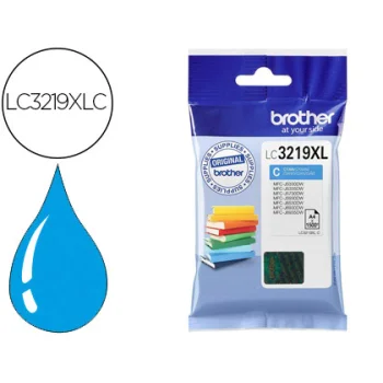 Cartutx tinta original Brother LC-3219XLC cian
