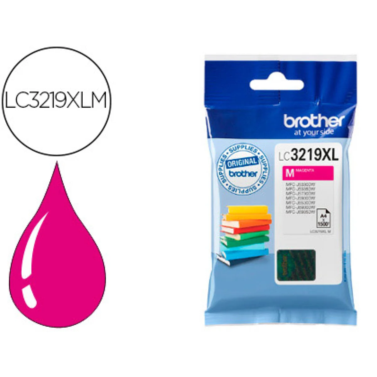 Cartutx tinta original Brother LC-3219XLM magenta