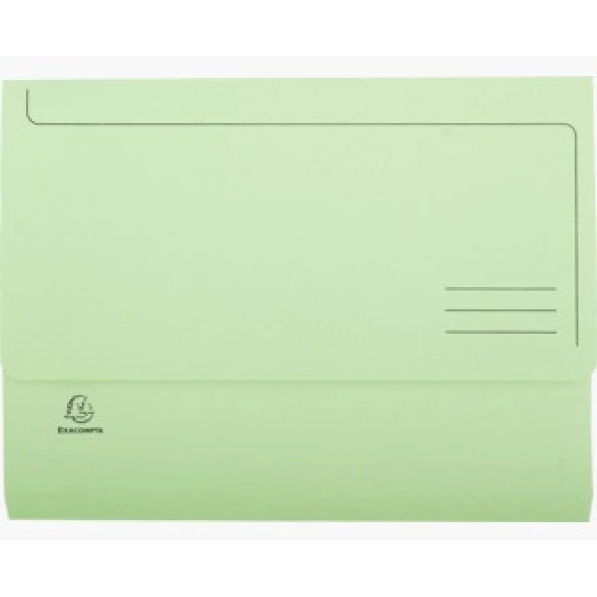 Carpeta a/ butxaca interior A4 210g verd Exacompta