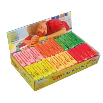 Plastilina fluorescent colors assortits 50g Jovi 70F  -caixa de 30-