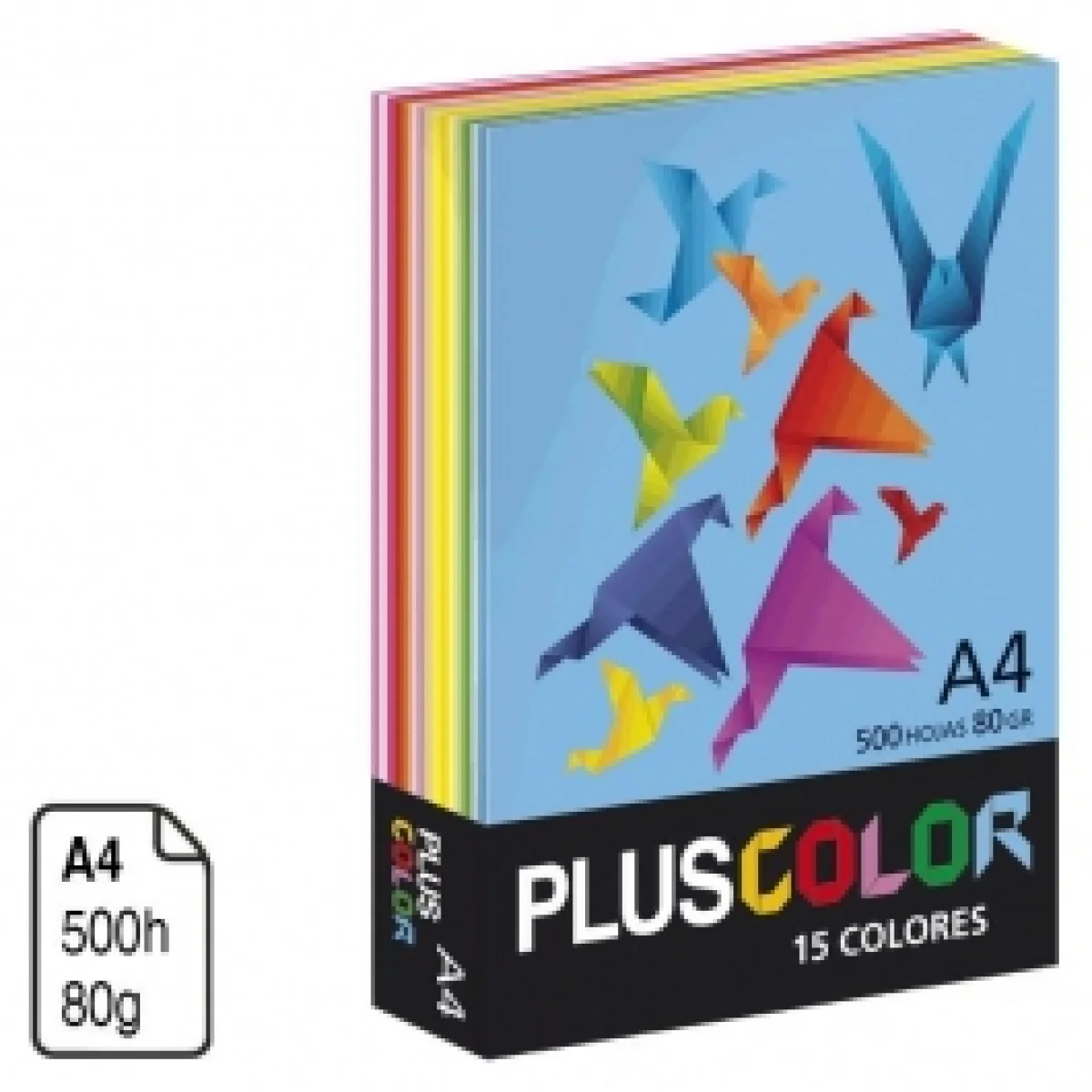 Paper Din A4 80g 15 colors surtits Campus 002210 -500 fulls-