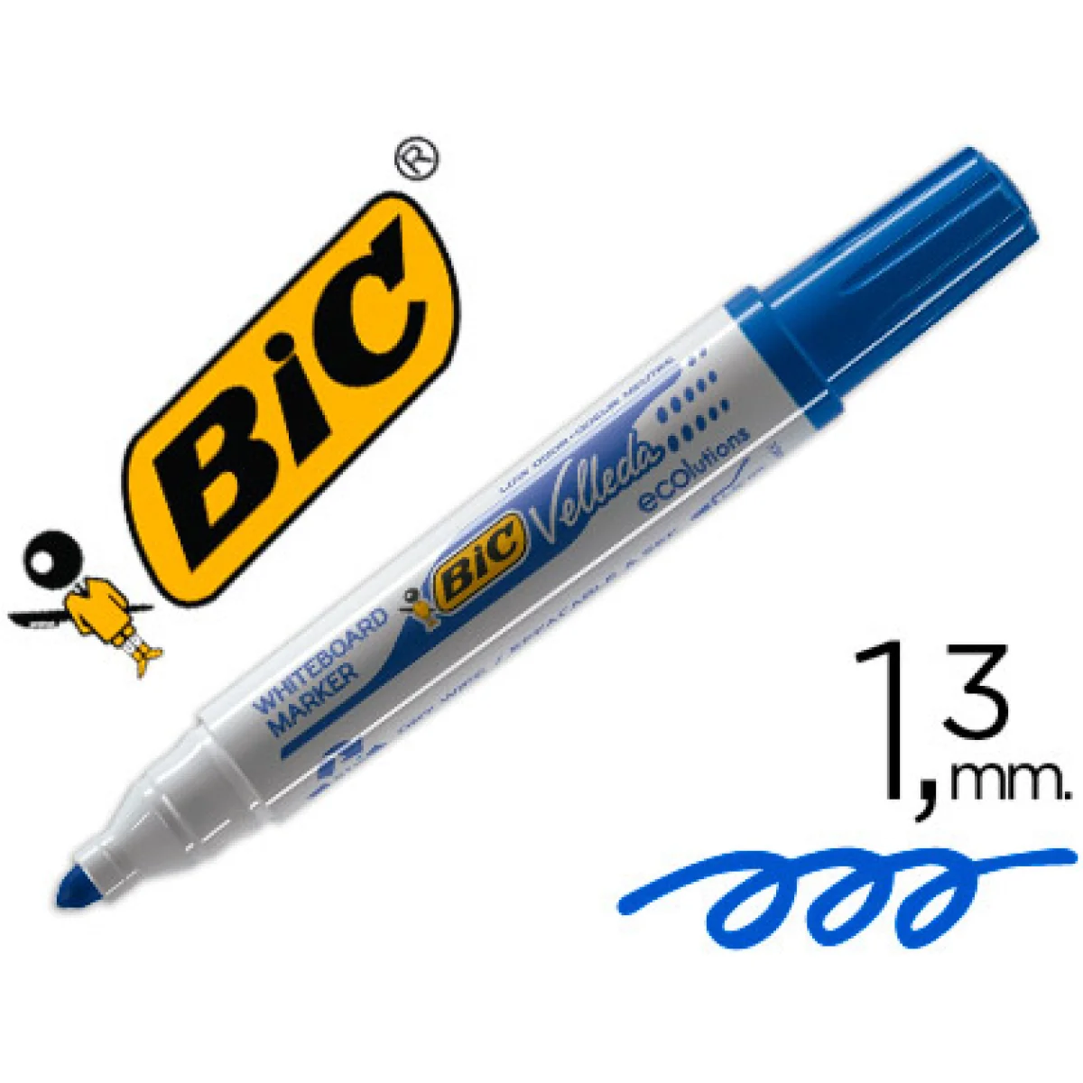 Retolador velleda blau Bic 1701