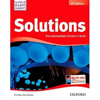 Solutions, Pre-Intermediate Student's Book, 2nd edition, Oxford