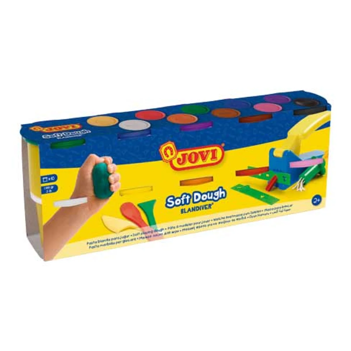 Plastilina 10 colors assortits 110g Jovi Blandiver 410S