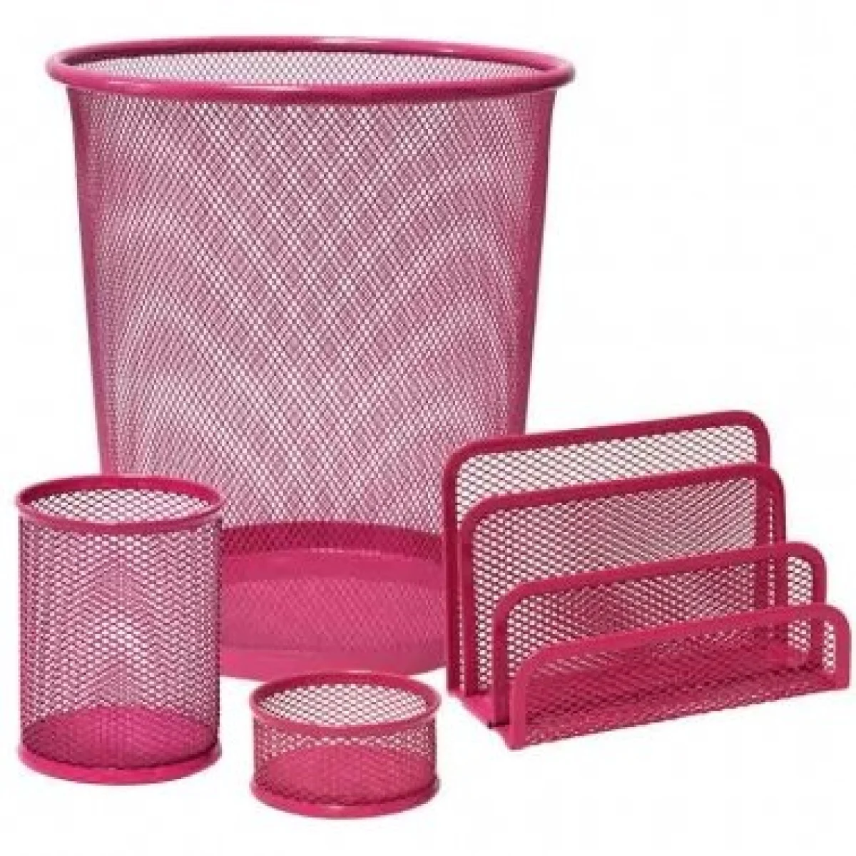 Conjunt 4 peces rejilla rosa Plus 040657