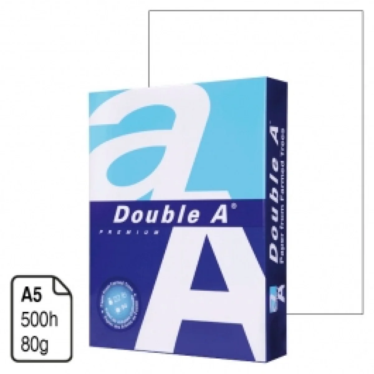 Paper Din A5 80g Double A 002463 -resma-