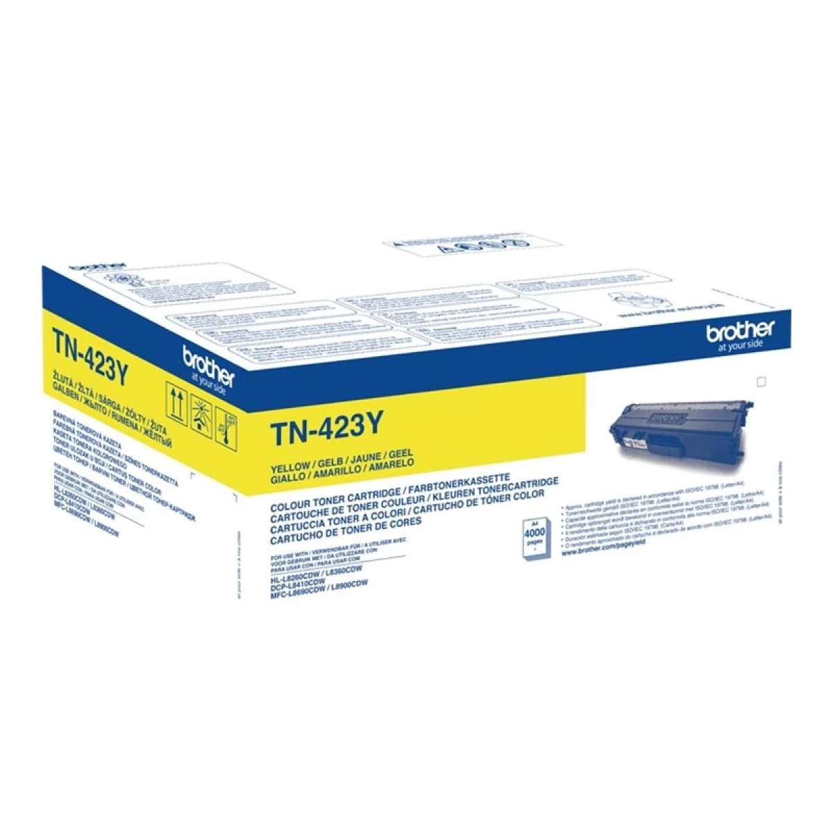 Toner original Brother TN-423Y groc