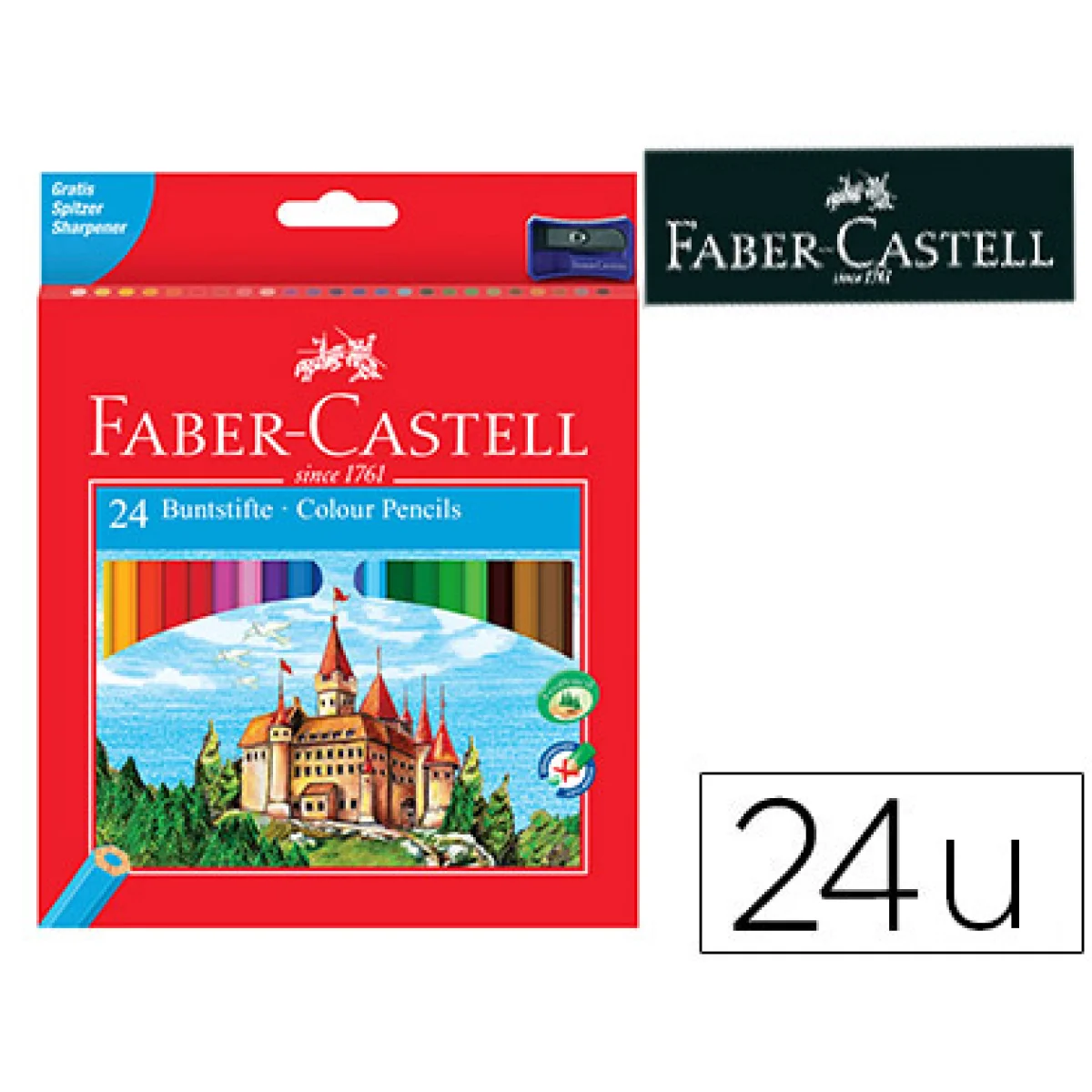 Llapis de colors assortits Faber Castell Castillo caixa-p 24-