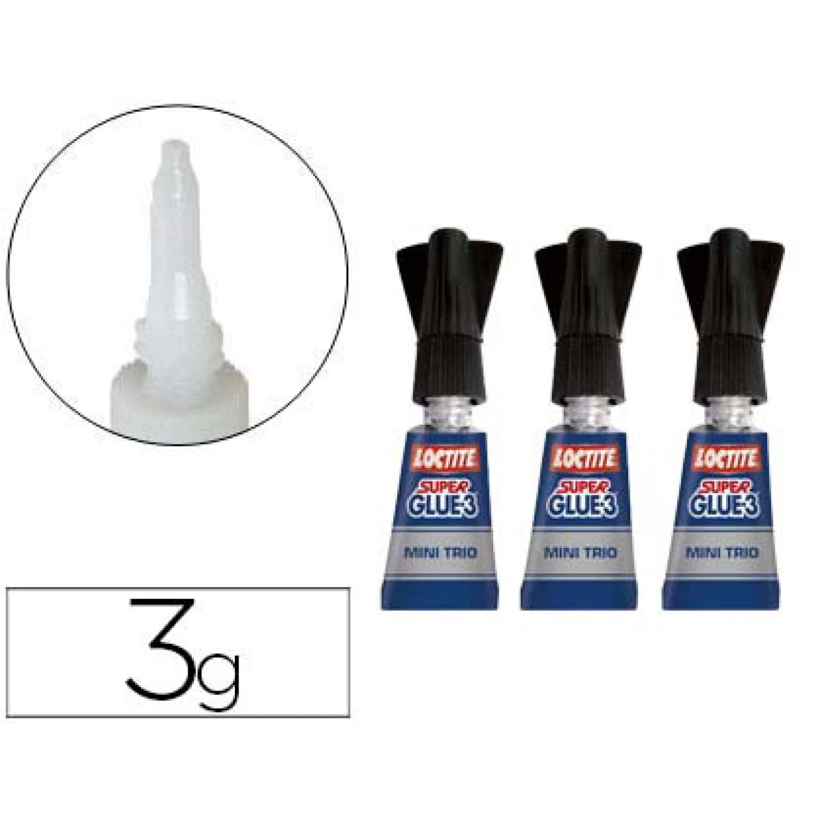 Cola universal instantània 1g Loctite -paq. 3-