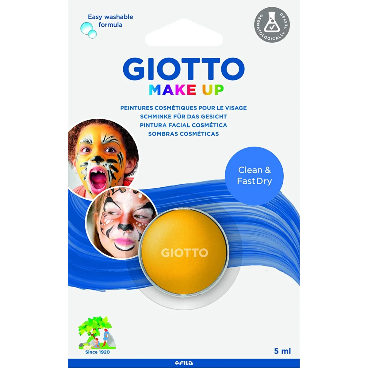 Maquillatge pastilla 5ml groc Giotto Make up
