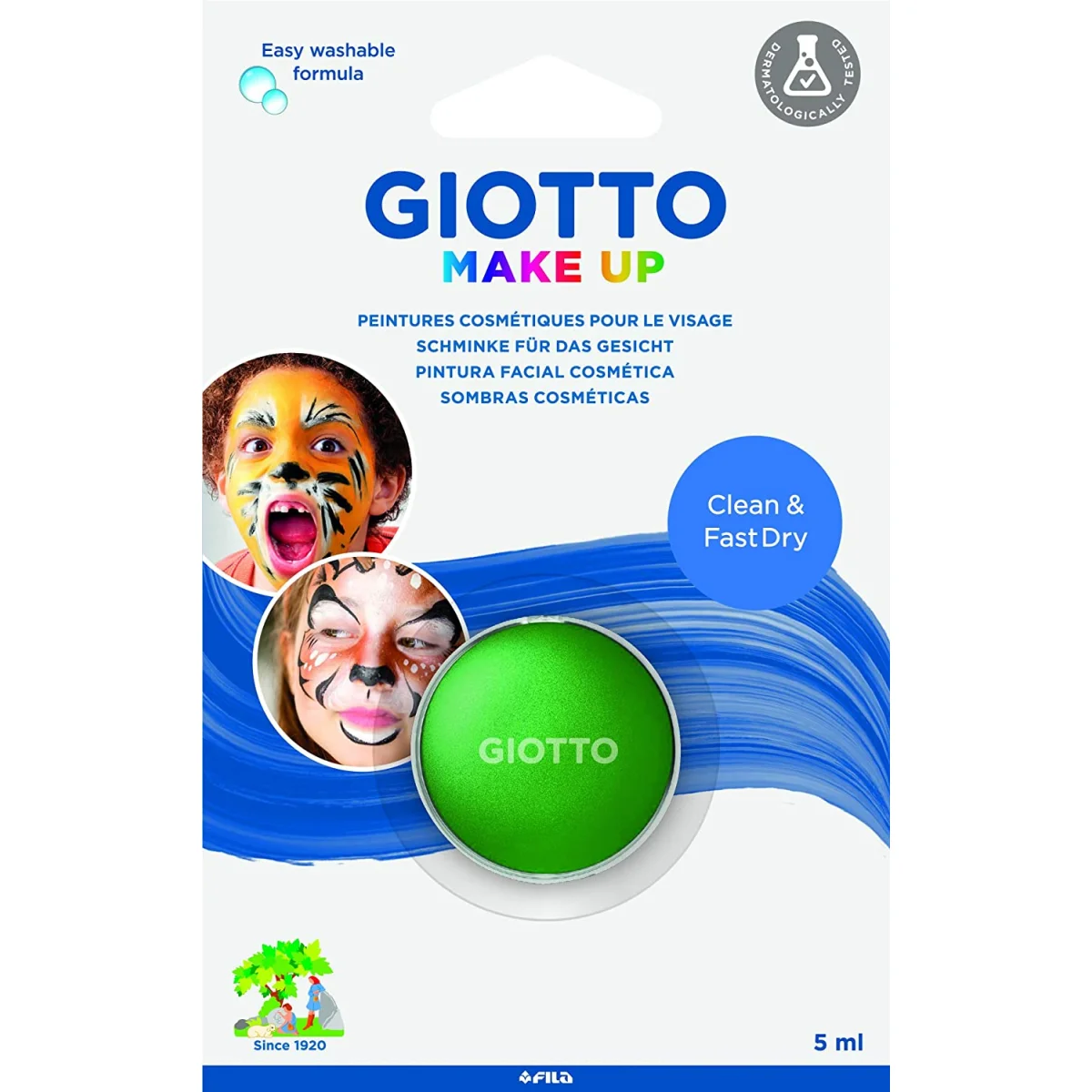 Maquillatge pastilla 5ml verd Giotto Make up