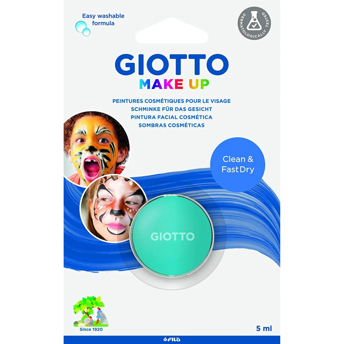 Maquillatge pastilla 5ml blau cel Giotto Make up