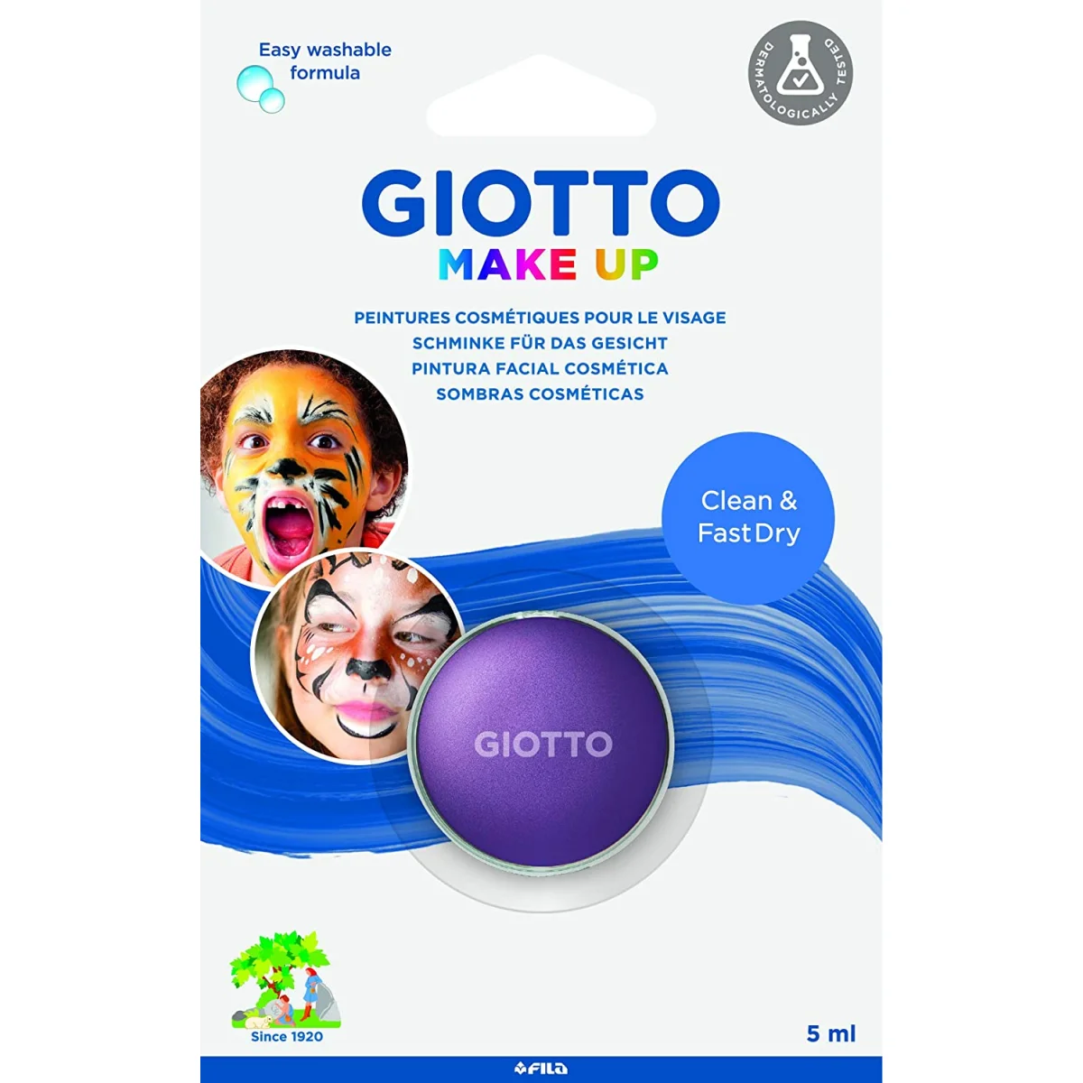 Maquillatge pastilla 5ml lila Giotto Make up